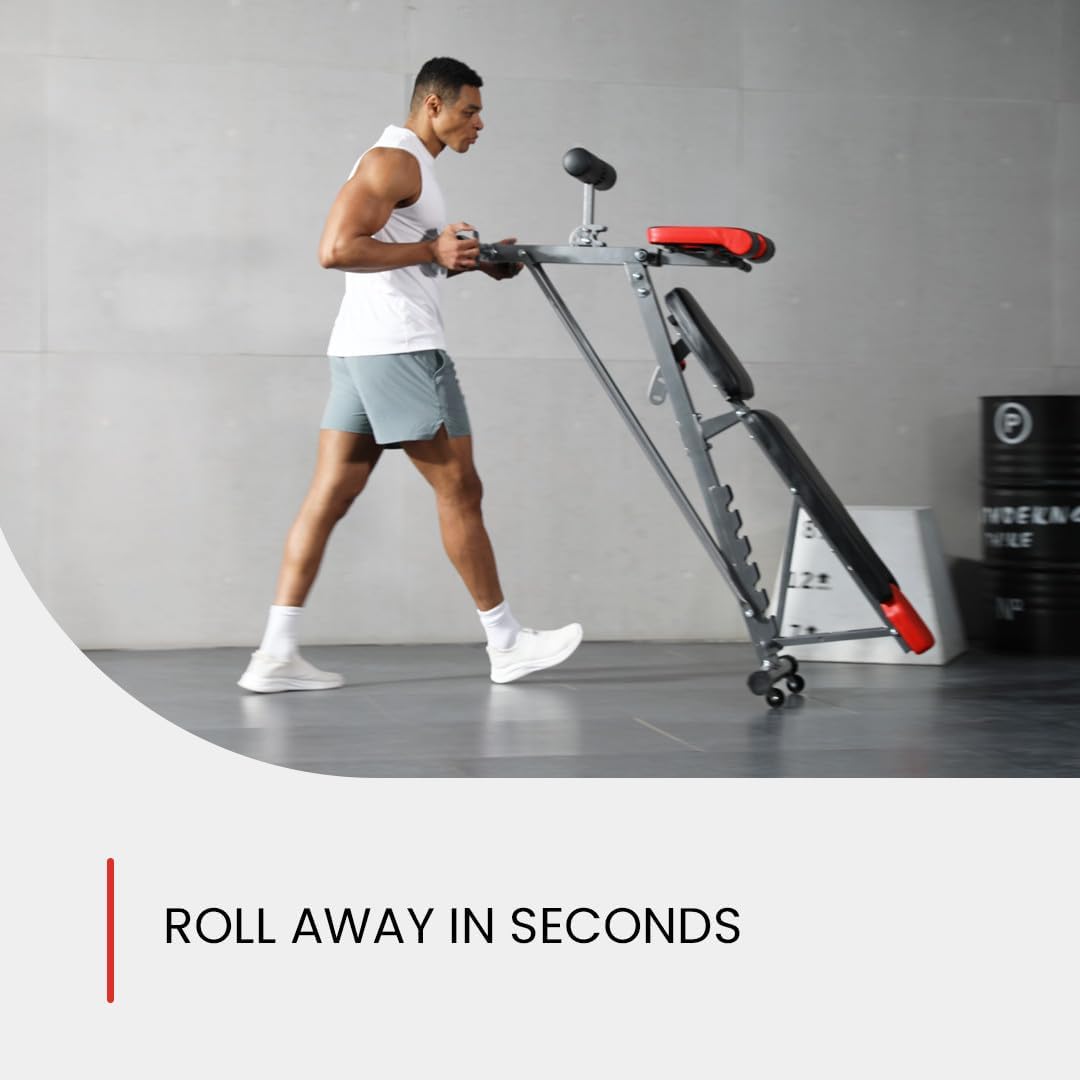 Finer Form Multi-Functional Adjustable FID Weight Bench and Roman Chair